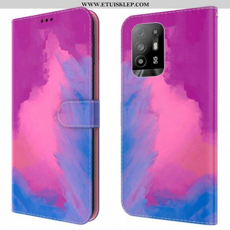 Etui Folio do Oppo A94 5G Akwarela